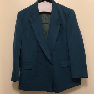 Men’s blue double breasted sport jacket.